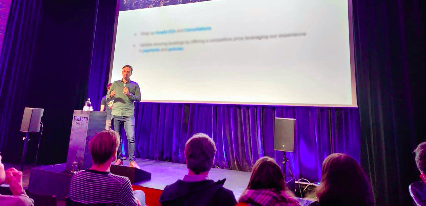 Sohaib speaking at Tobacco Theater Amsterdam